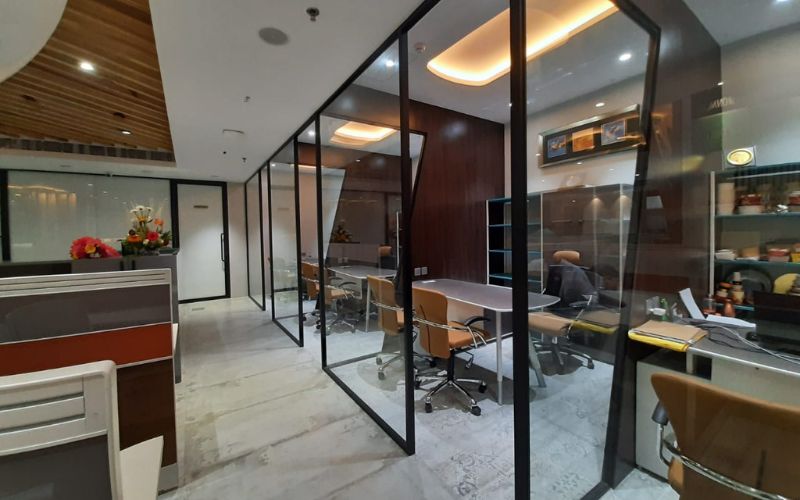 Elegant office interior designed and showcasing modern aesthetics and functionality in Kolkata.